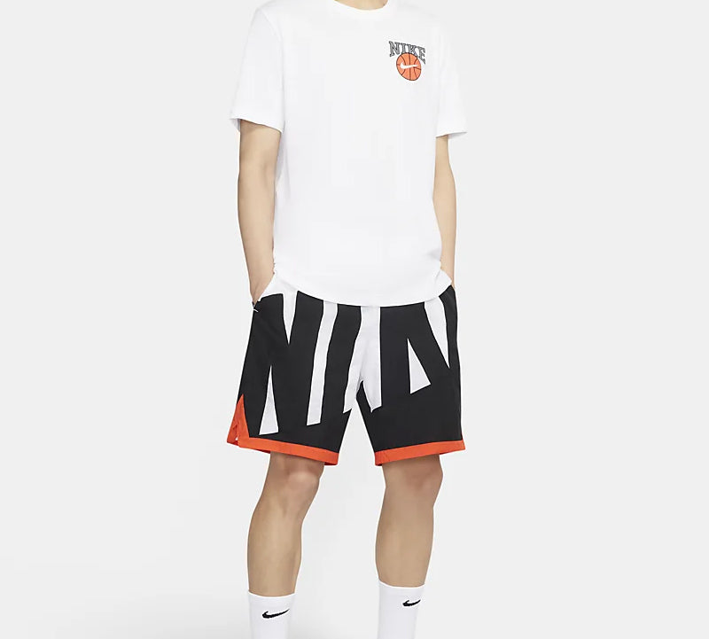 Nike Dri-FIT Dunk On U Basketball Printing Short Sleeve White CD1287-100
