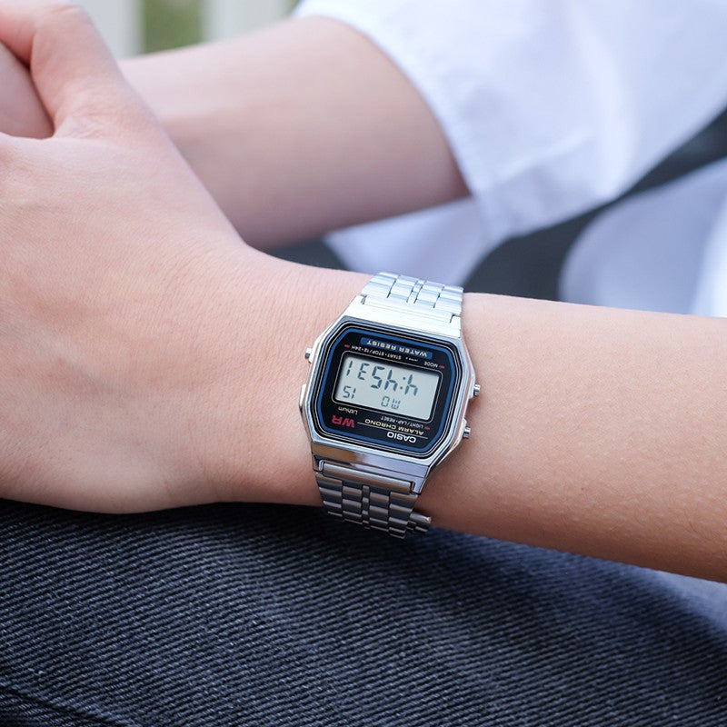 Casio Standard Digital Watch 'Silver Gold' A168WG-9W&A159WA-N1