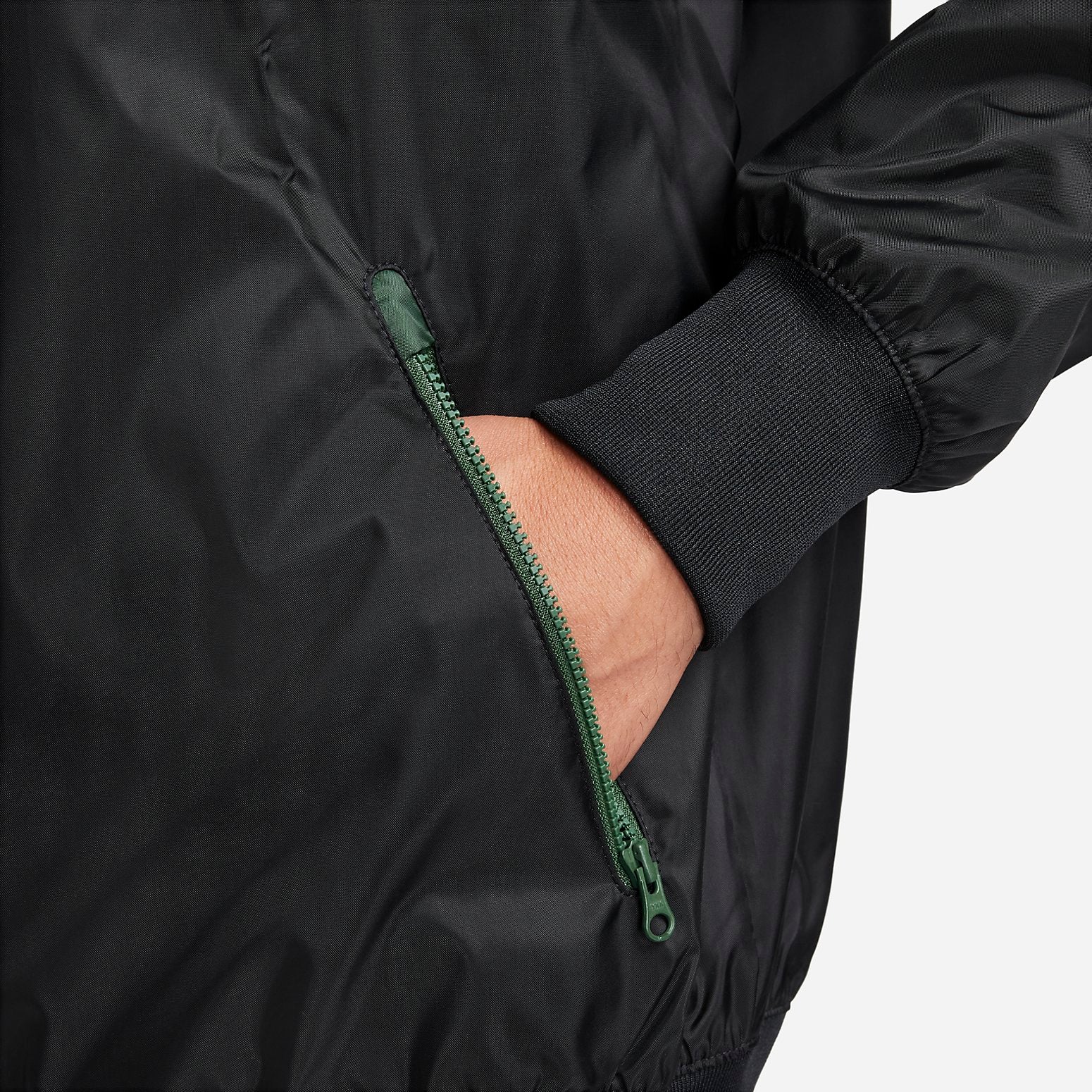 Nike Sportswear Windrunner Jacket 'Black Green' DA0002-016