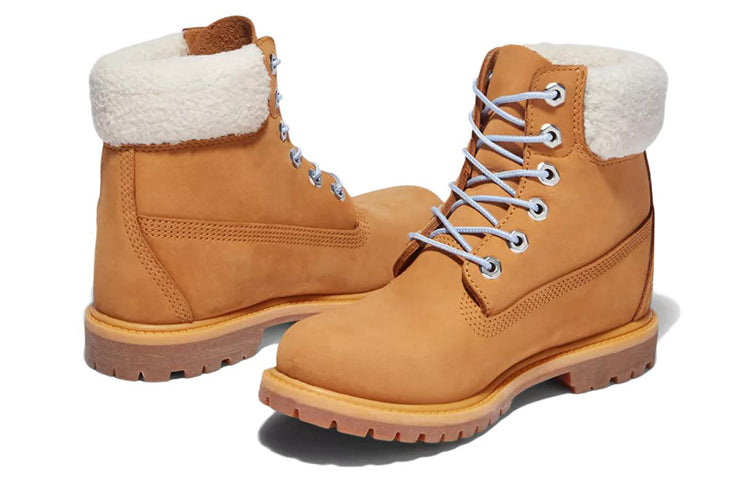 (WMNS) Timberland Premium 6 Inch Waterproof Boot 'Wheat Nubuck and Blue' A2JRC231