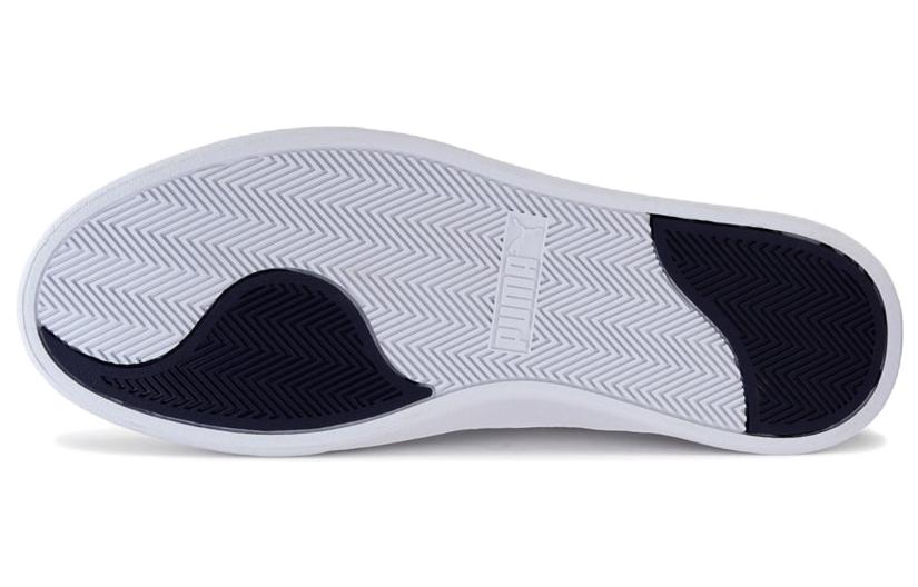 PUMA Shuffle Casual Skateboarding Shoes Unisex White Black 382141-05
