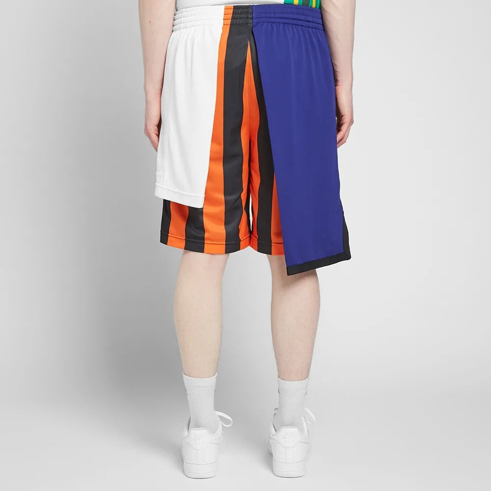 Men's NikeLab Collection Splicing Basketball Shorts Contrasting Colors 'White Navy Orange' AR5860-010