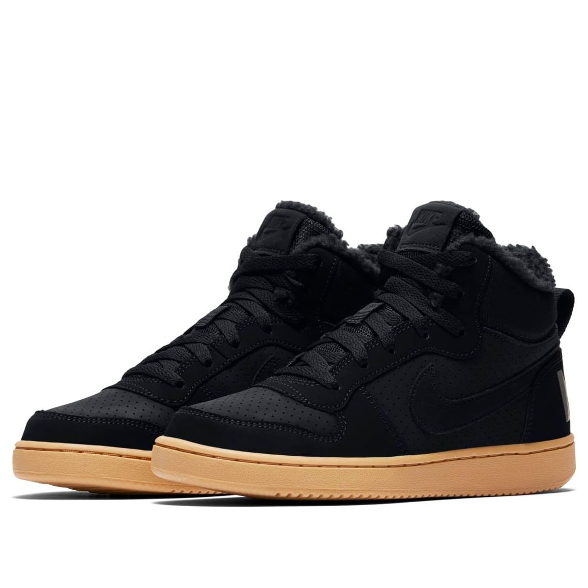 (GS) Nike Court Borought Mid Winter 'Black Gum' AA3458-002