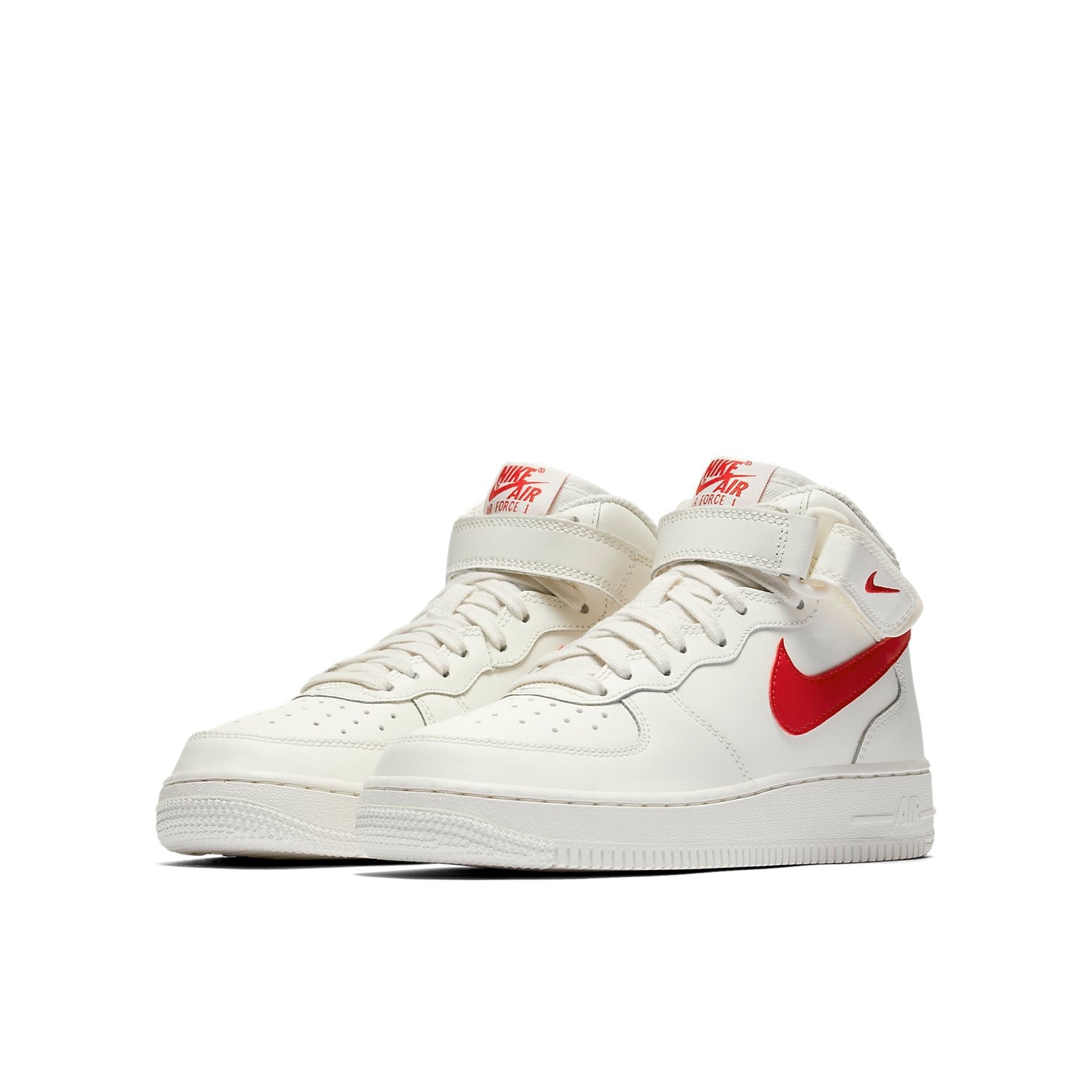 (GS) Nike Air Force 1 Mid 'White Red' 314195-126
