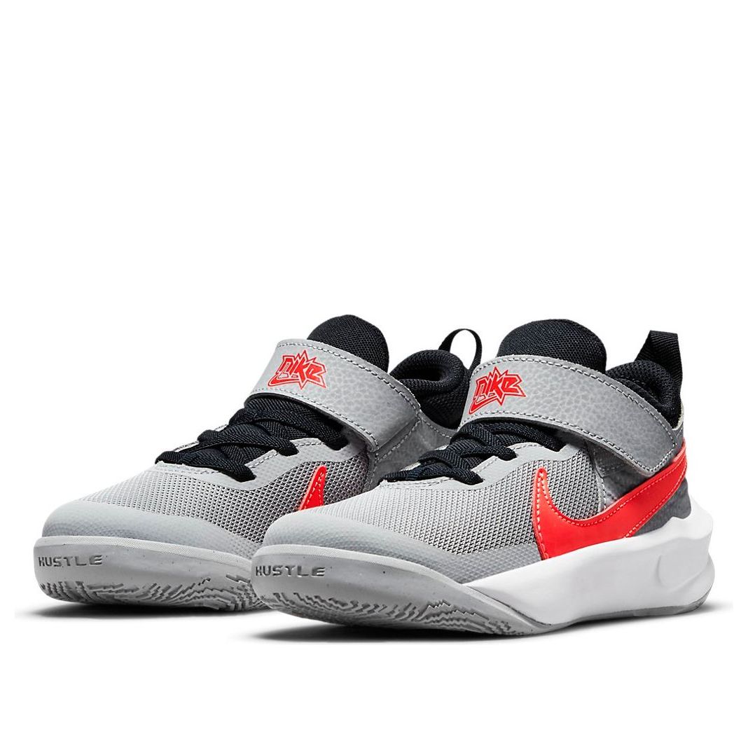 (PS) Nike Team Hustle D10 'Light Smoke Grey Bright Crimson' CW6736-006