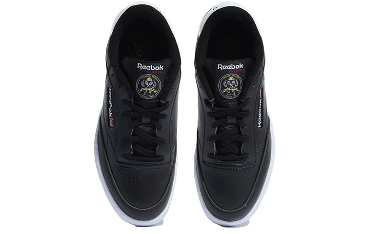 Reebok Club C 85 Black White Low Tops Skateboarding Shoes 'Black White' FZ4439