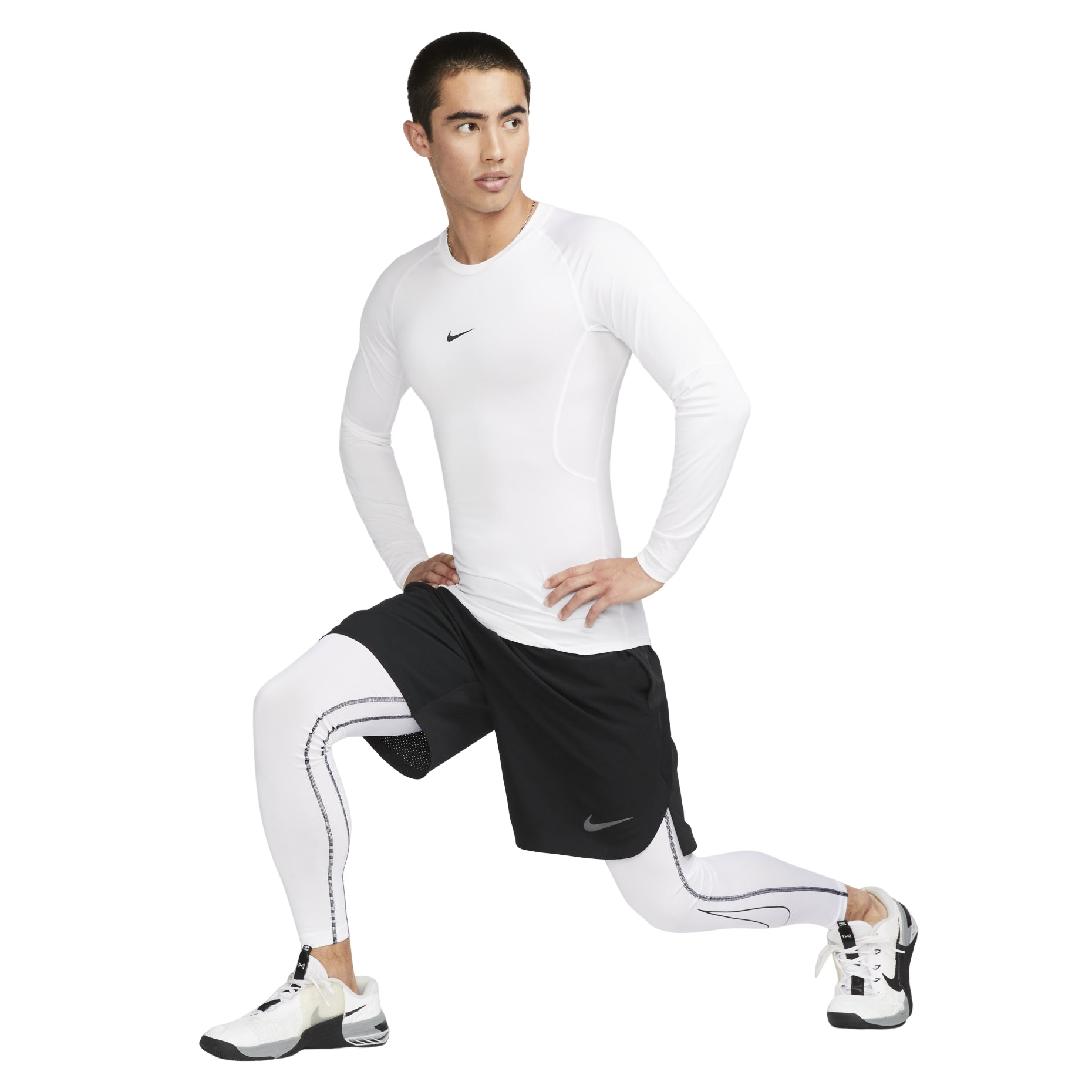 Nike Pro Dri-FIT Tight Long-Sleeve Fitness Top 'White' FB7920-100