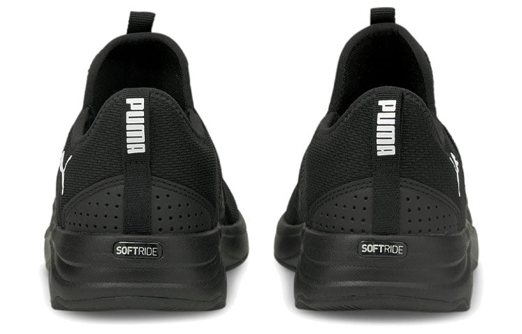 (WMNS) PUMA Softride Sophia Slip-On 'Black White' 195161-01