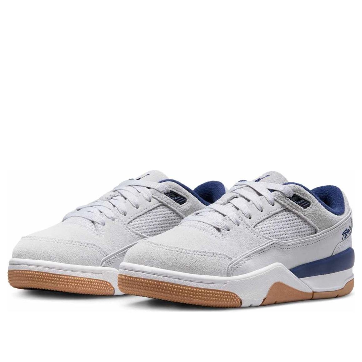 (GS) Air Jordan Flight Court 'Neutral Grey Midnight Navy' HF3333-004