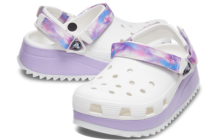 Crocs Classic Casual Unisex White Purple Sandals 'White Purple' 207772-577