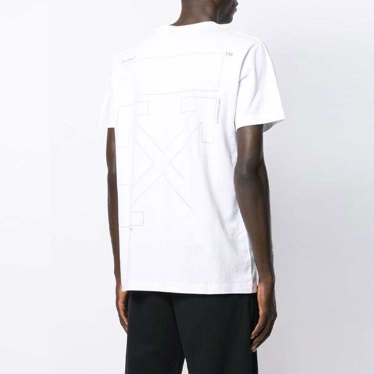 Off-White Crew Neck Pullovers Street Style Cotton Short Sleeves OMAA027E191850030191