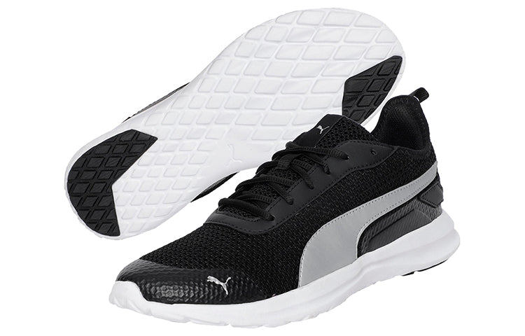 PUMA Flex T2 Idp Low Top Running Shoes Black/White 368517-02