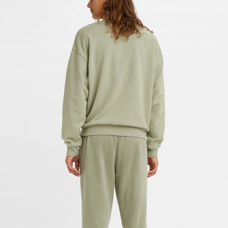 Levis Unisex Logo Bandhnu Knitting Round-Neck Sweatshirt Green A0717-0007