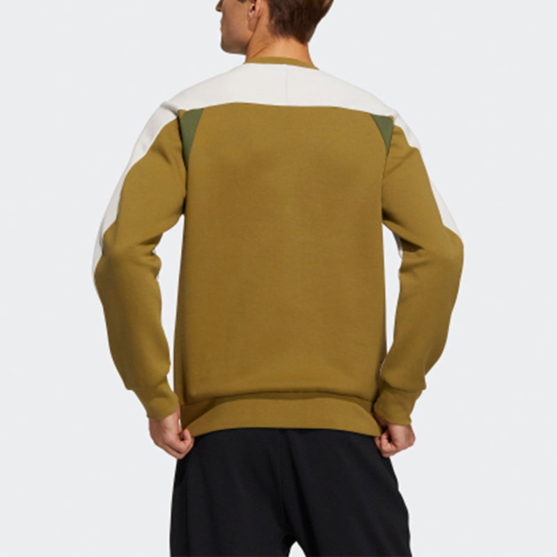 adidas Casual Sports Round Neck Pullover Bauxite Brown GP0999