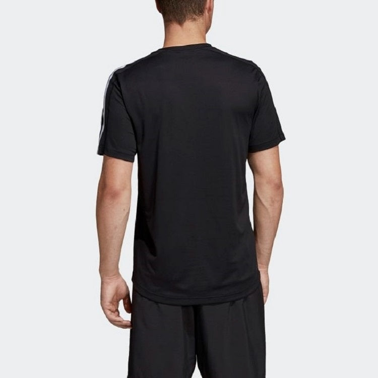 adidas D2M Tee Athleisure Casual Sports Short Sleeve Black DT3043