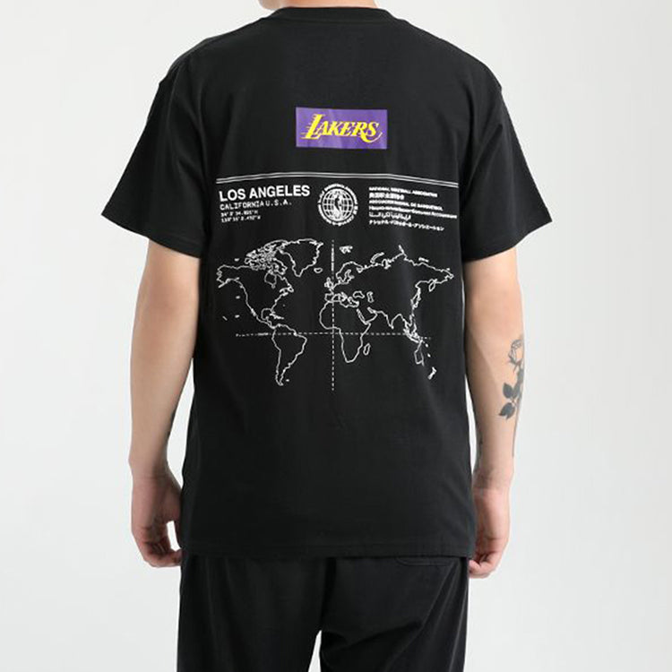 Nike NBA Courtside Los Angeles Lakers Short Sleeve Training Black CK8028-010