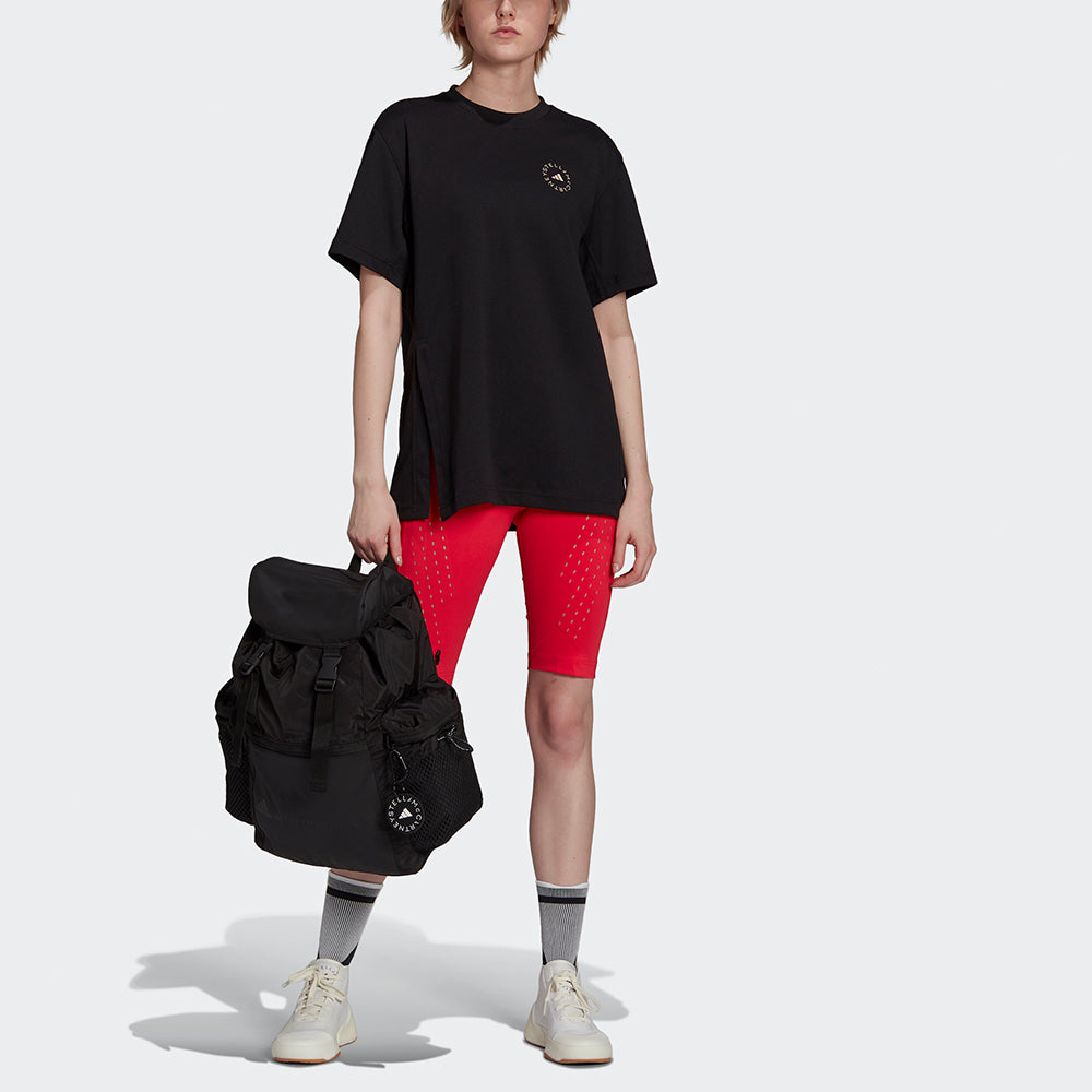 (WMNS) adidas Asmc C Tee Small Logo Sports Round Neck Short Sleeve Black GT9441