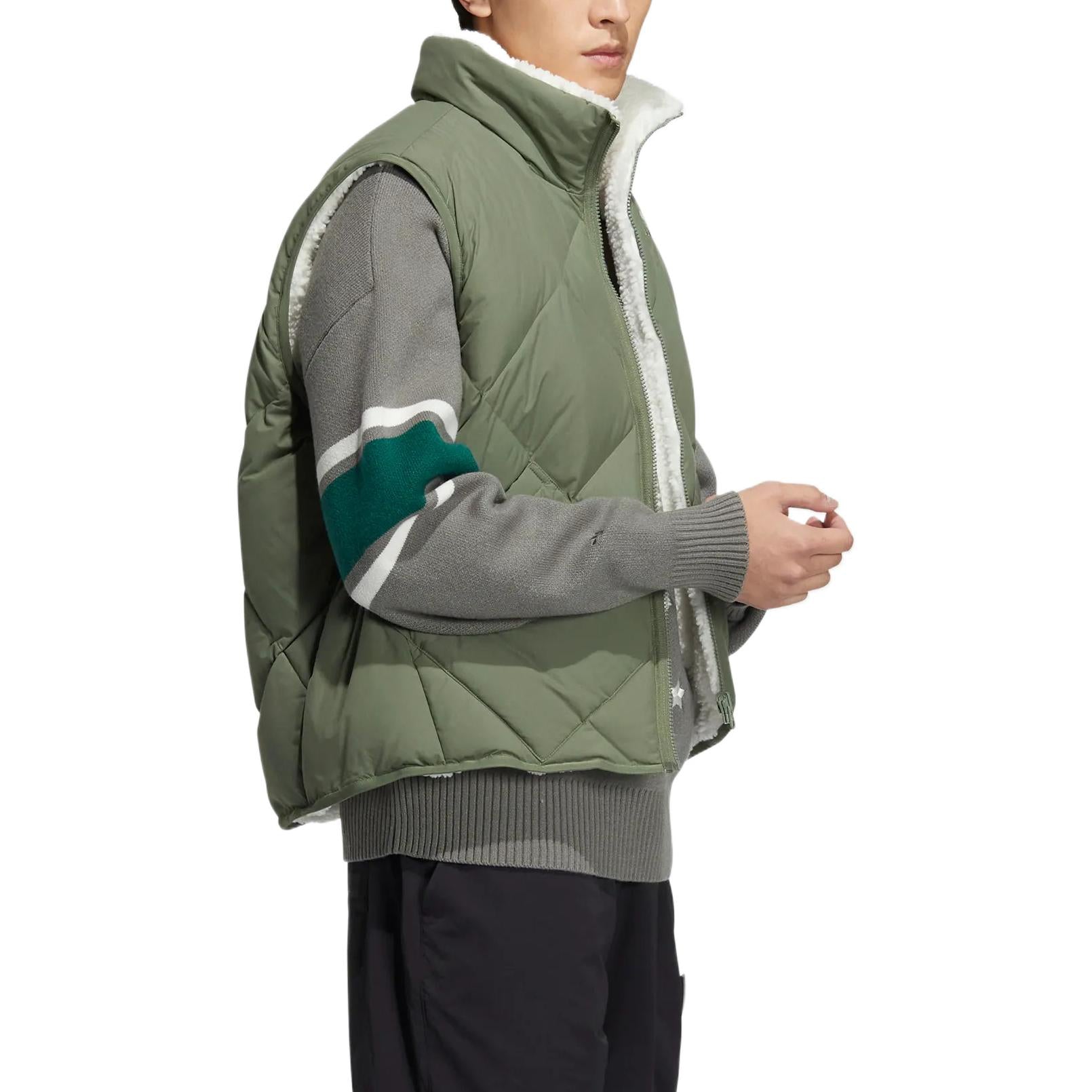 adidas Originals Down Vest 'Green White' HR8262