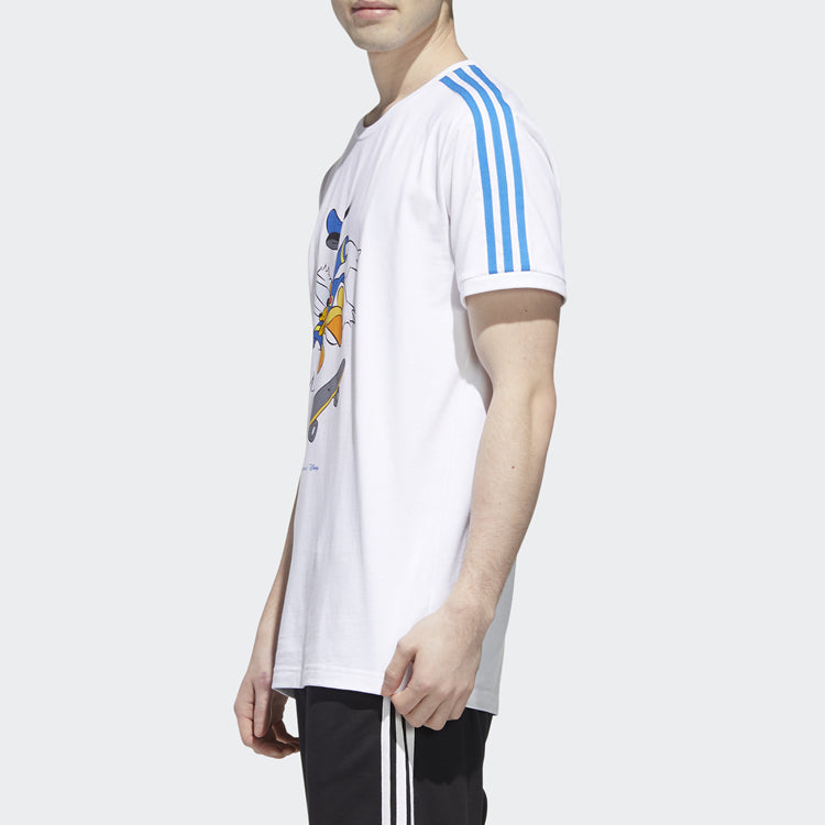 adidas neo U Dsny dd Tee Donald Duck Casual Round Neck Short Sleeve White GJ5648