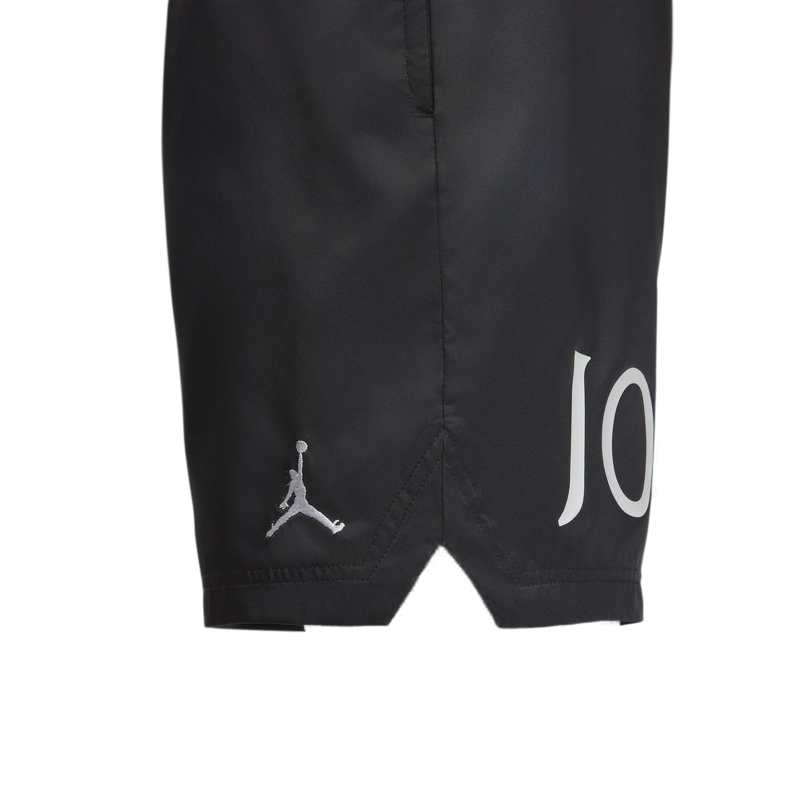 Men's Air Jordan Logo Printing Lacing Black Straight Shorts DM1373-010