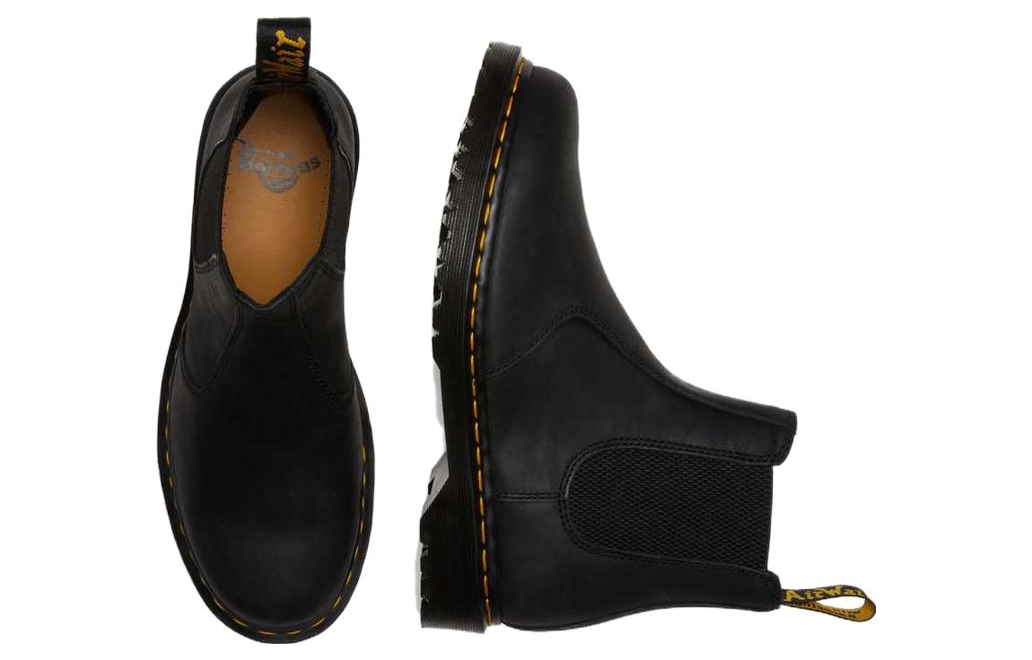 Dr. Martens 2976 Waxed Full Grain Leather Chelsea Boots 'Black' 30673001