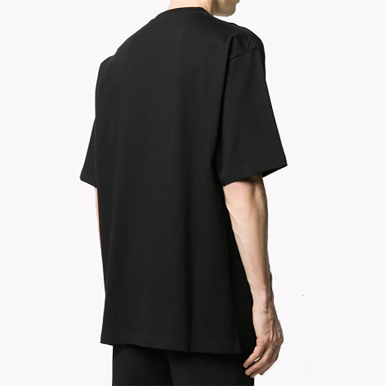 Balenciaga Classic Logo Large Short Sleeve Unisex Black 620941TIV501070