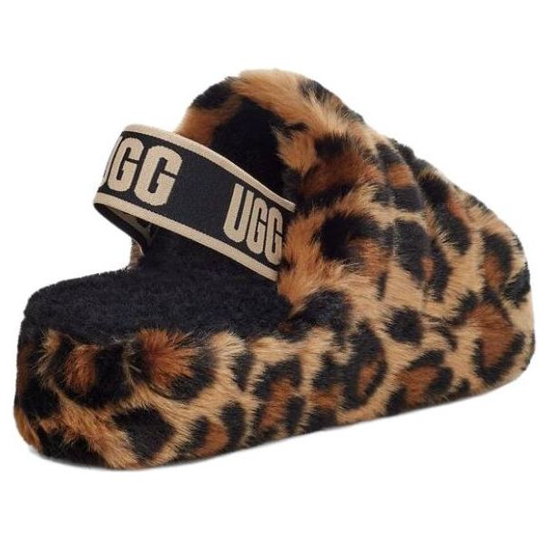 (WMNS) UGG Fluff Yeah 'Leopard' 1130883-NAT