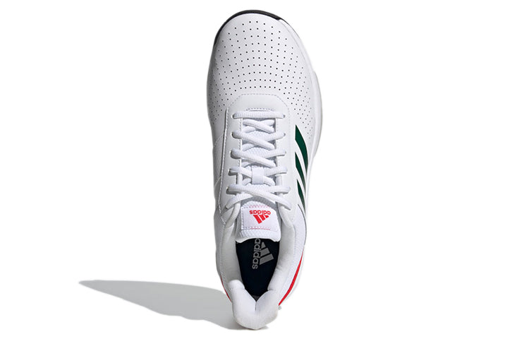 adidas Courtsmash Shoes White/Green/Red FY8651