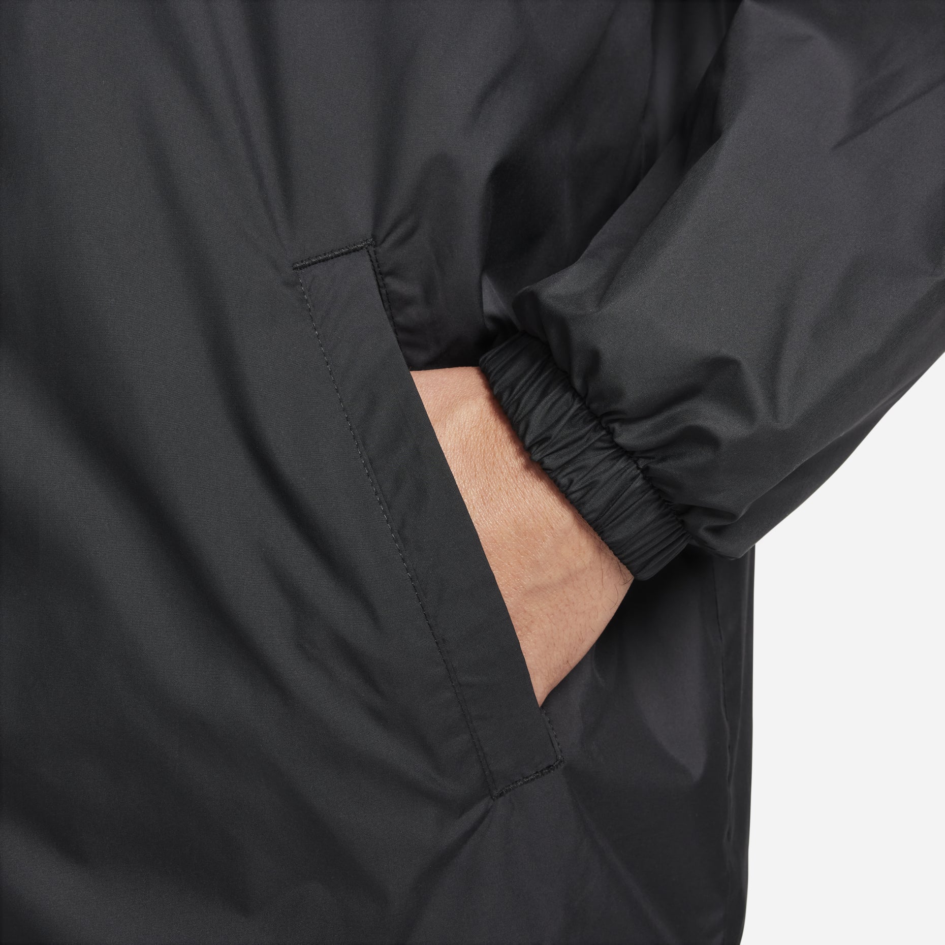 Nike Club Coaches' Jacket Asia Sizing 'Black White' FN3317-010