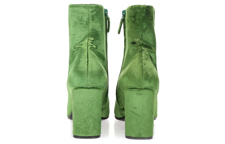(WMNS) Balenciaga Ville Ankle Boots 'Green' 477243W05803707