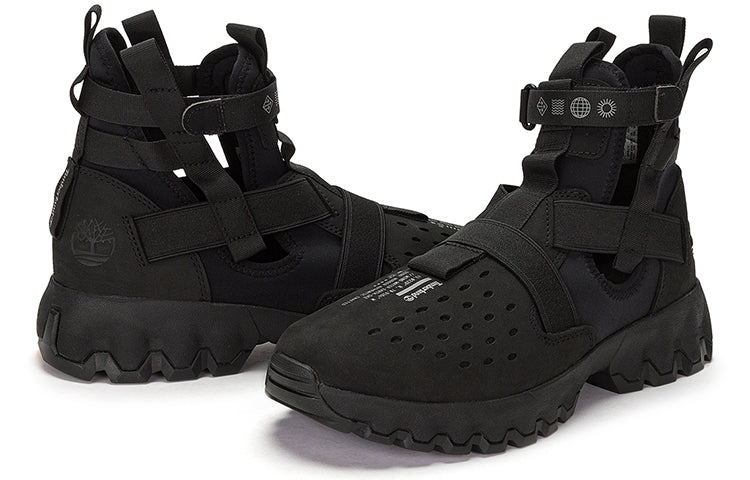 Timberland Greenstride Edge Lace Up Boot Sandals 'Black' A5RHVW
