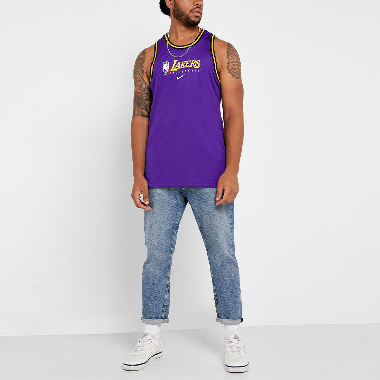 Nike NBA Basketball Sports Vest Lakers Purple BQ9343-504