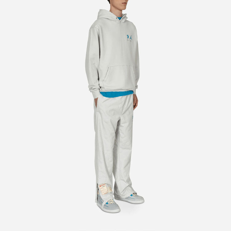 Air Jordan x union Crossover SS22 Casual Pullover Solid Color Logo hooded Couple Style Long Sleeves Asia Edition Gray DJ9525-025