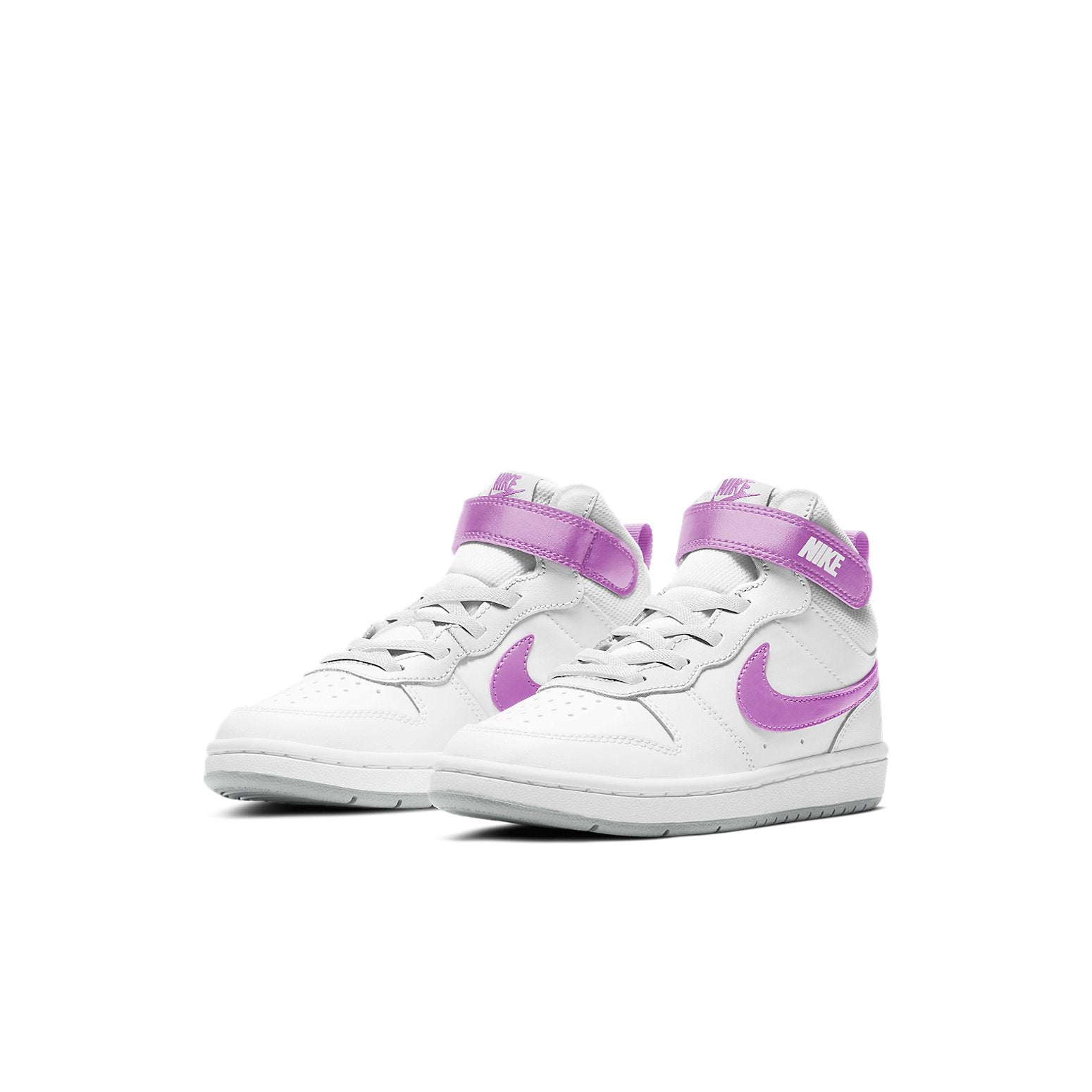 (PS) Nike Court Borough Mid 2 'White Purple' CD7783-103