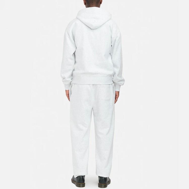 Stussy Swirl Applioue Hoodie 'Light Grey' 118478