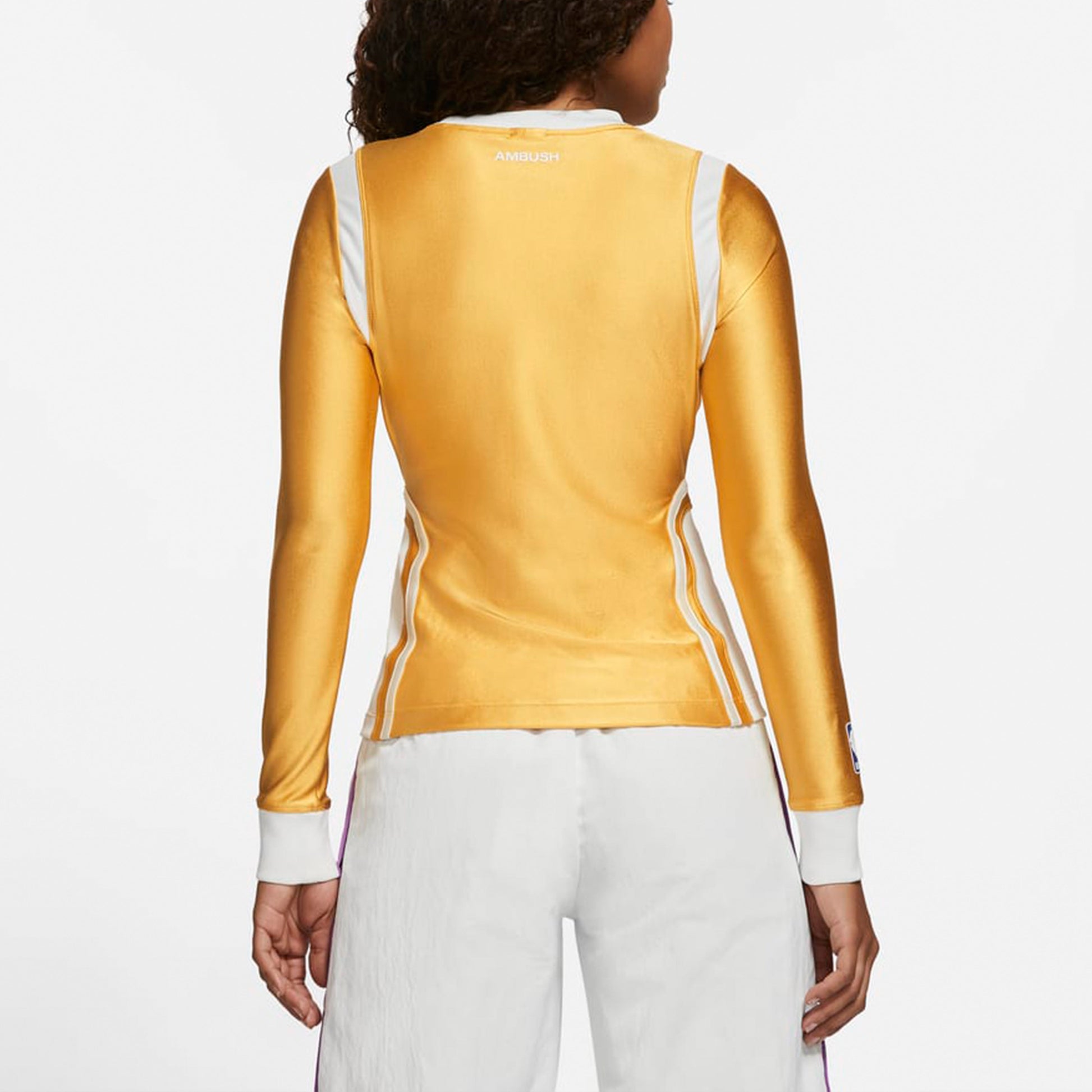 (WMNS) Nike x AMBUSH NBA Lakers Top 'Mineral Gold' DB9568-723