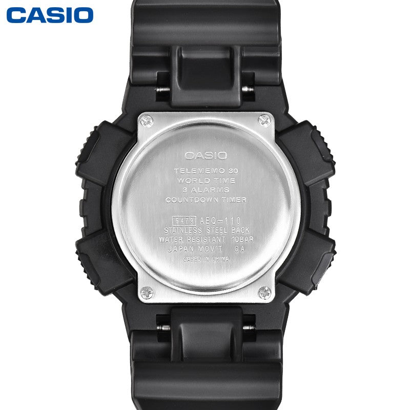 CASIO Waterproof Sports Mens Rose Gold Analog/Digital Combo AEQ-110W-1A3