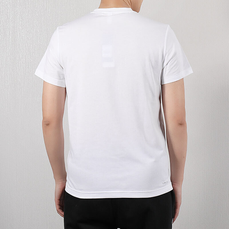 adidas Basketball Sports Round Neck Short Sleeve White DU6438