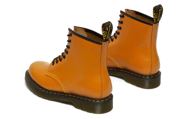 Dr.Martens 1460 Smooth Leather Lace Up Boots 'Orange' 27139804