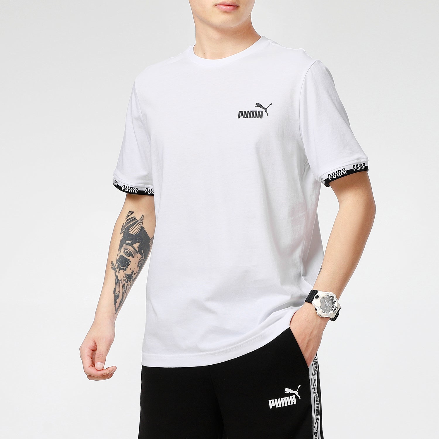 PUMA Short Sleeve T-Shirt 'White' 855985-02