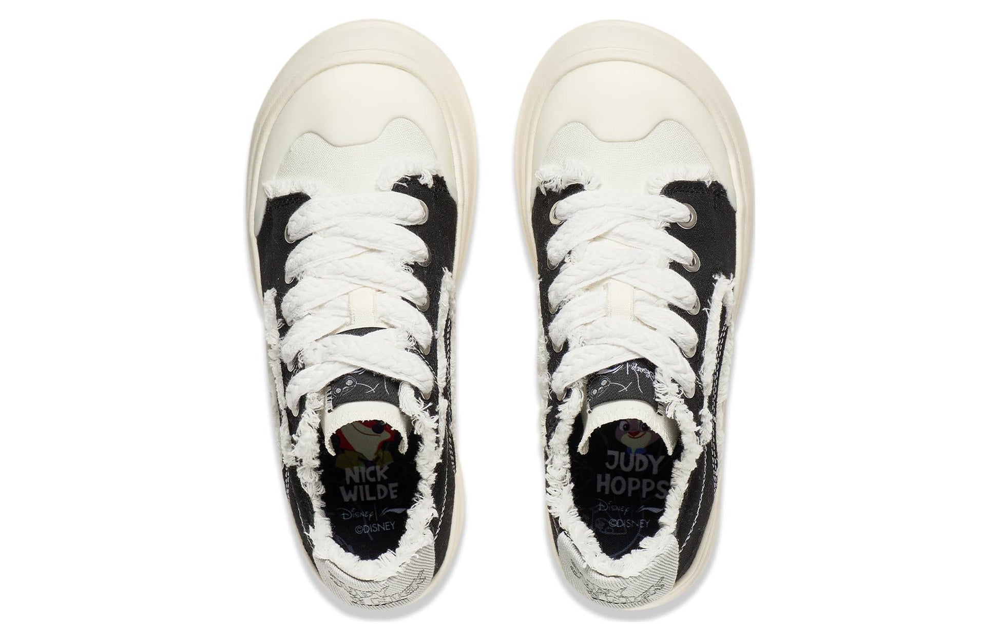 (WMNS) Li-Ning x Disney Low-Top Sneakers 'Black White' AGCT042-1