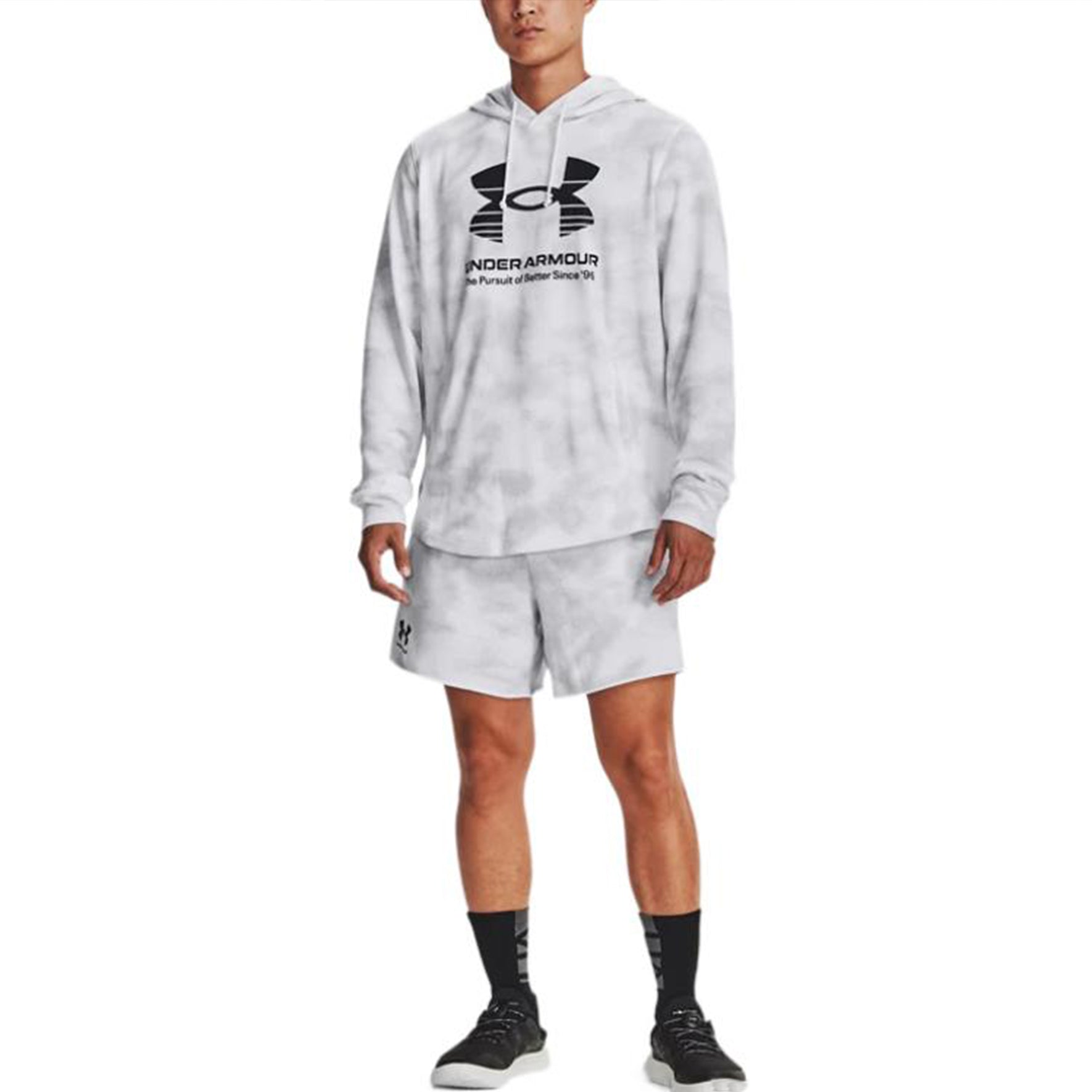 Under Armour Rival Terry Hoodie 'White Grey' 1377185-100