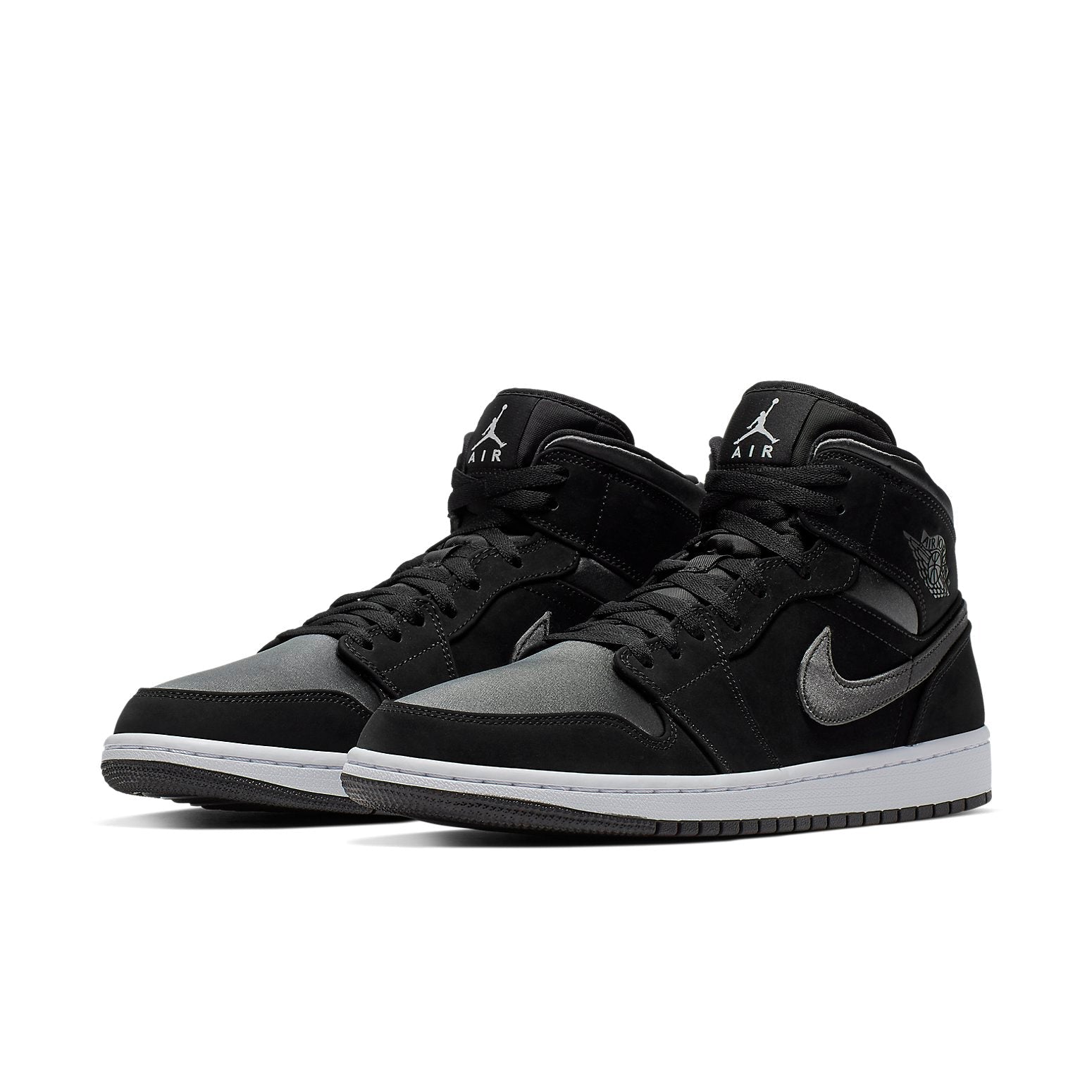 Air Jordan 1 Mid SE Nylon 'Black Grey' 852542-012