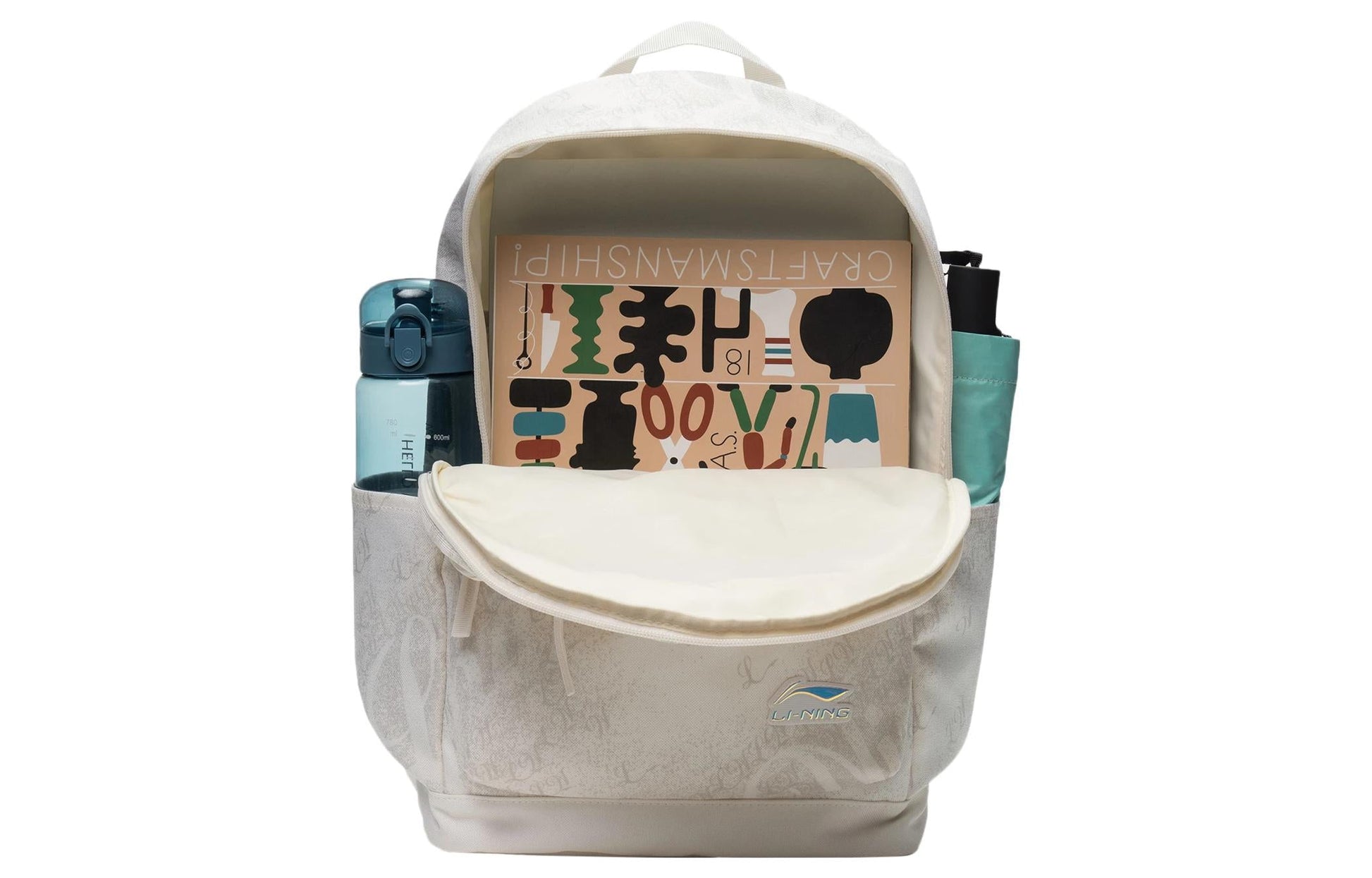 Li-Ning Graphic Backpack 'Beige' ABST017-1