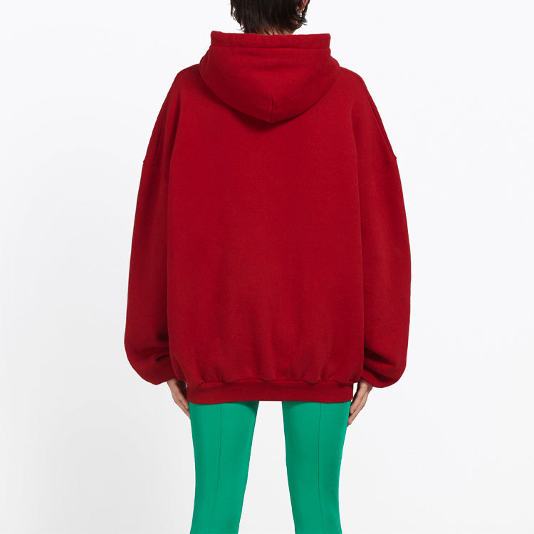 (WMNS) Balenciaga Alphabet Hoodie Red 556111TDV046064