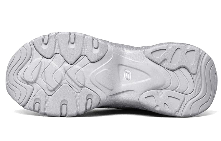 (WMNS) Skechers D Lites 3.0 Low-Top Sneakers White/Silver 149256-WSL