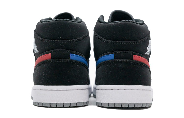 (GS) Air Jordan 1 Retro Mid 'Black University Red' 554725-065