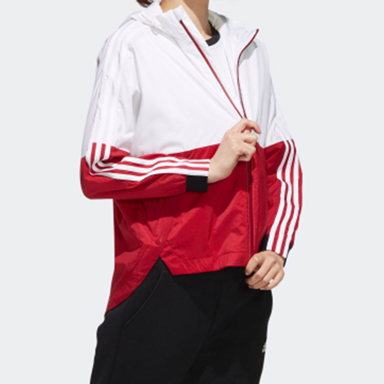 (WMNS) adidas Sportswear Jacket Eh3853 White/Red EH3853