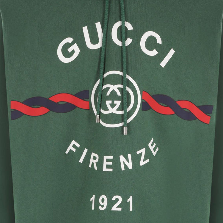 Gucci Interlocking G Torchon Cotton Sweatshirt 'Green' 646953-XJD7O-3635
