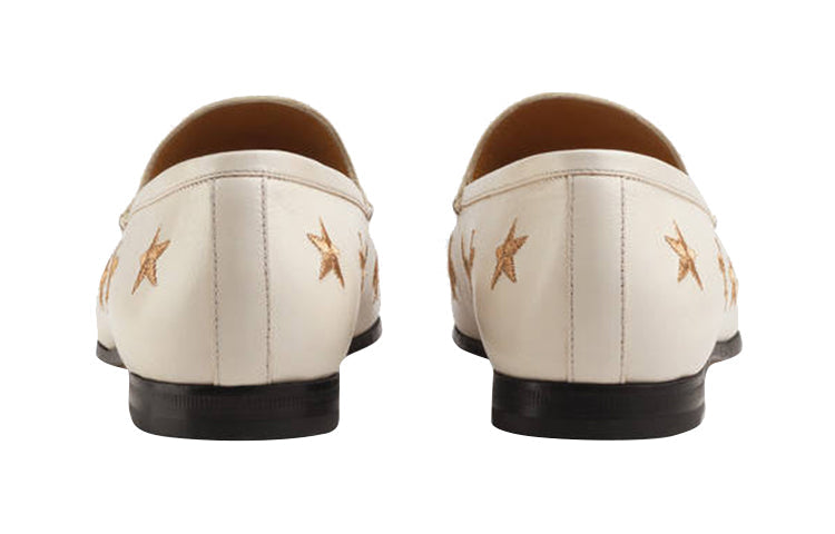 (WMNS) Gucci Jordaan Embroidered Leather White 505281-D3V00-9022
